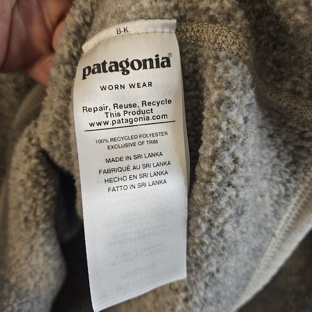 Patagonia Better Sweater 1/4 Zip Fleece Pullover Women's XL Oatmeal Beige Jacket - Picture 5 of 7